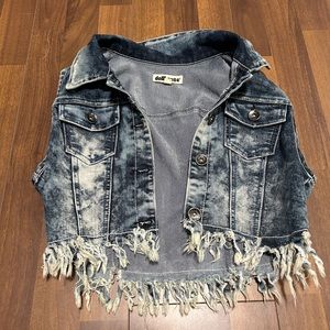 Jean Crop Top Vest